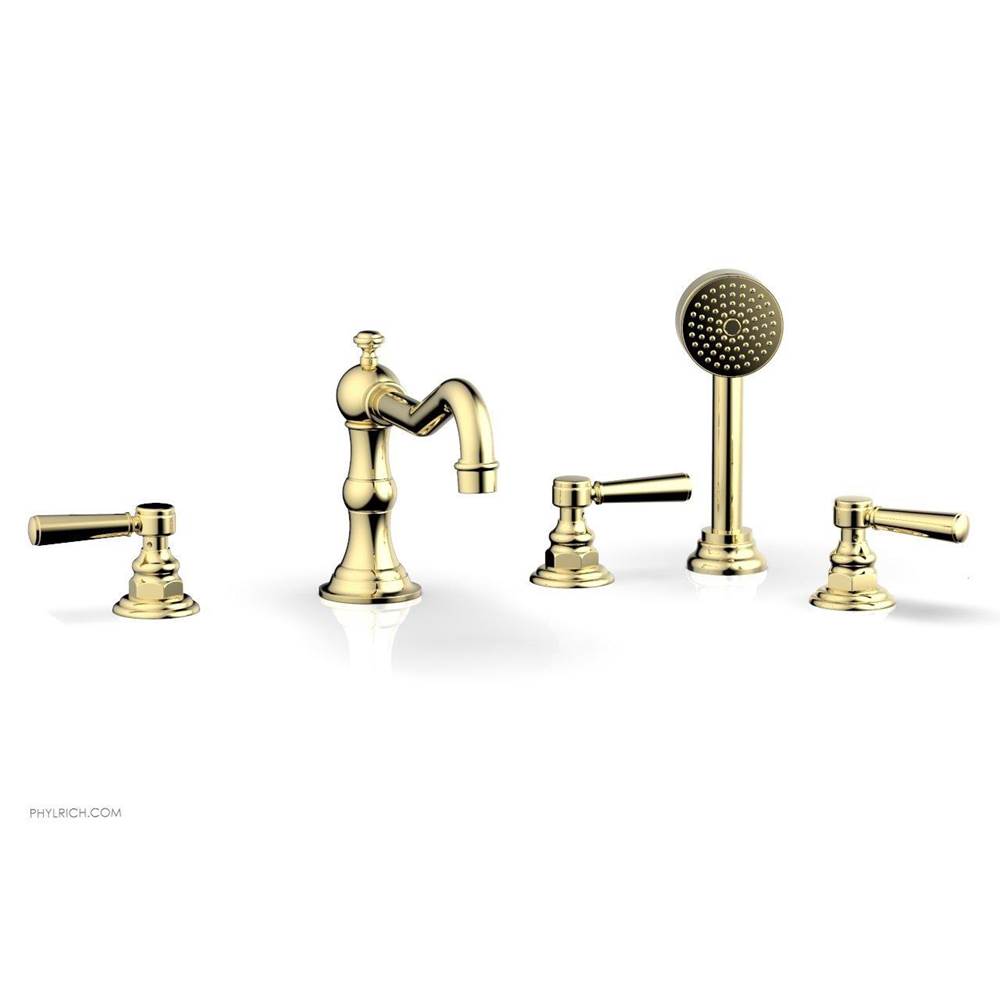 Phylrich - Deck Tub Set W/ Hs - Polished Brass