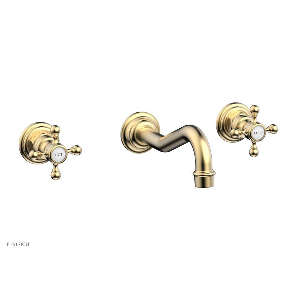 Phylrich - Wall Mount Tub Set - Satin Brass