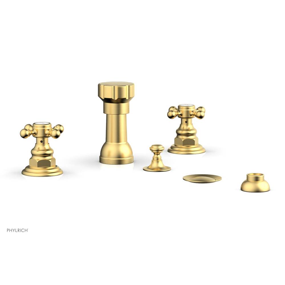 Phylrich - Four Hole Bidet Set - Burnished Gold