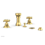 Phylrich - Four Hole Bidet Set - Burnished Gold