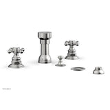 Phylrich - Four Hole Bidet Set - Satin chrome