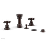 Phylrich - Four Hole Bidet Set - Weathered Copper