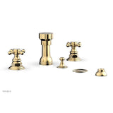 Phylrich - Four Hole Bidet Set - Satin Brass