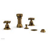 Phylrich - Four Hole Bidet Set - French Brass