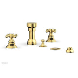 Phylrich - Four Hole Bidet Set - Satin Gold