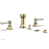 Phylrich - Four Hole Bidet Set - Polished Brass Uncoated