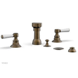 Phylrich - Four Hole Bidet Set - Old English Brass