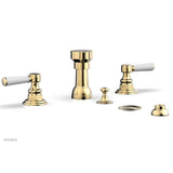 Phylrich - Four Hole Bidet Set - Satin Brass