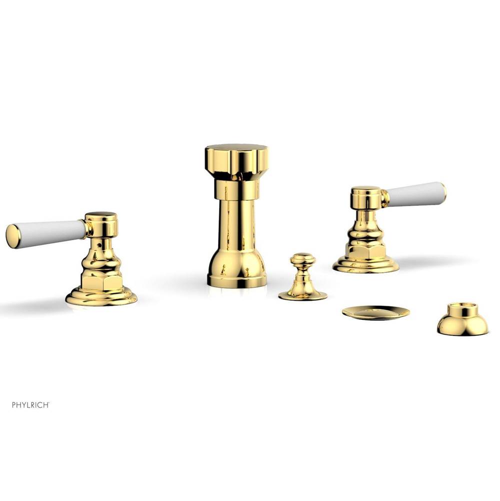 Phylrich - Four Hole Bidet Set - Polished Gold