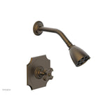Phylrich - MARVELLE Pressure Balance Shower Set - Cross Handle 162-21 - Old English Brass