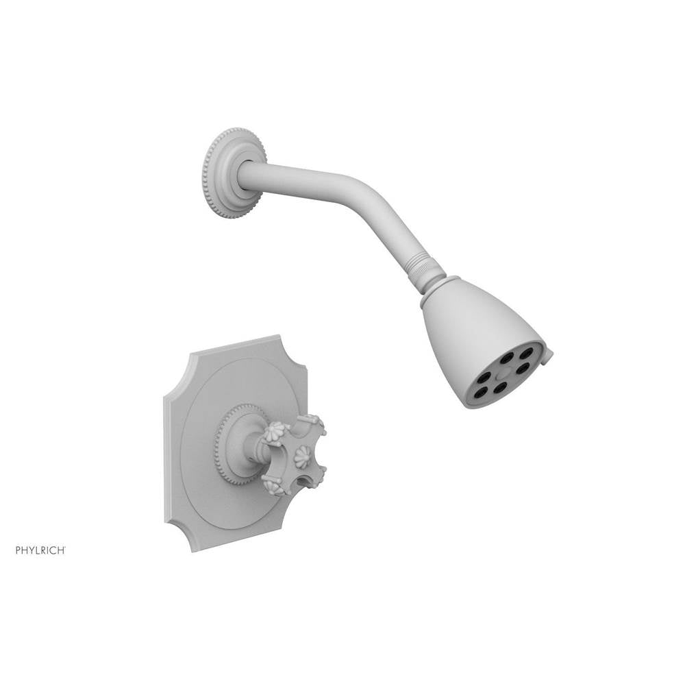 Phylrich - MARVELLE Pressure Balance Shower Set - Cross Handle 162-21 - Satin White