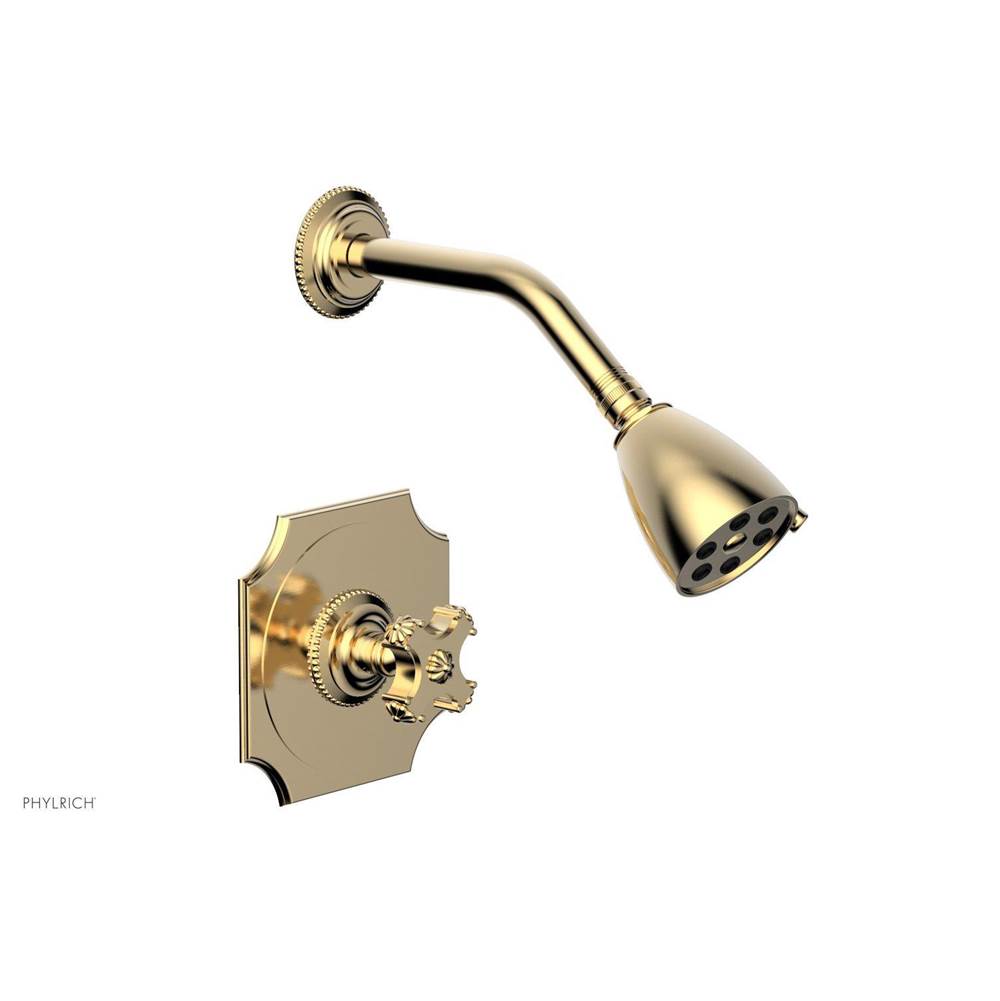 Phylrich - MARVELLE Pressure Balance Shower Set - Cross Handle 162-21 - Polished Nickel
