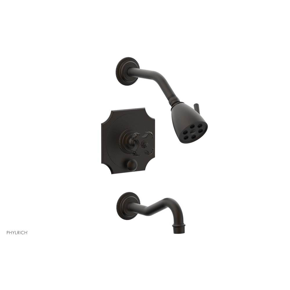 Phylrich - MARVELLE Pressure Balance Tub and Shower Set - Cross Handle 162-26 - Oil Rubbed Bronze