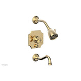 Phylrich - MARVELLE Pressure Balance Tub and Shower Set - Cross Handle 162-26 - Polished Nickel