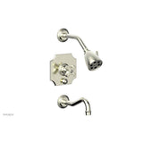 Phylrich - MARVELLE Pressure Balance Tub and Shower Set - Cross Handle 162-26 - Polished Brass