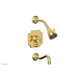 Phylrich - MARVELLE Pressure Balance Tub and Shower Set - Cross Handle 162-26 - Polished Chrome