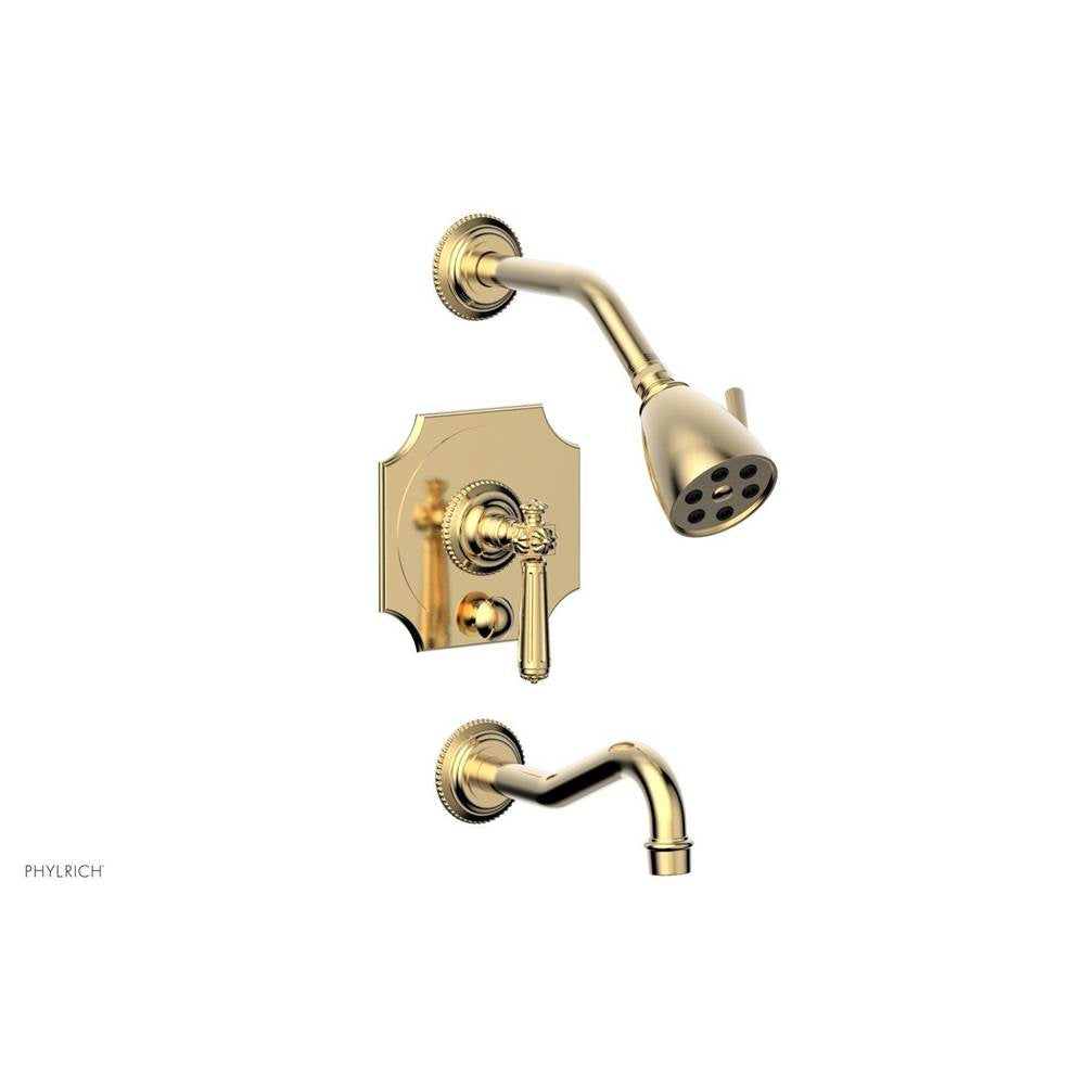 Phylrich - MARVELLE Pressure Balance Tub and Shower Set - Lever Handle 162-27 - Polished Nickel