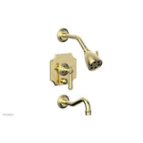 Phylrich - MARVELLE Pressure Balance Tub and Shower Set - Lever Handle 162-27 - Polished Brass