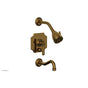 Phylrich - MARVELLE Pressure Balance Tub and Shower Set - Lever Handle 162-27 - French Brass