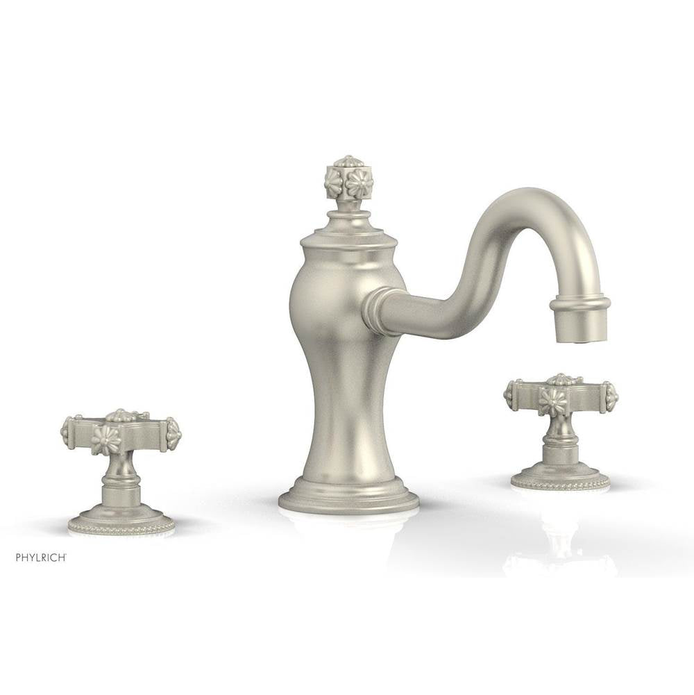 Phylrich - MARVELLE Deck Tub Set - Cross Handles 162-40 - Burnished Nickel