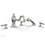 Phylrich - MARVELLE Deck Tub Set with Hand Shower - Lever Handles 162-49 - Satin chrome