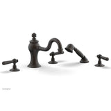 Phylrich - MARVELLE Deck Tub Set with Hand Shower - Lever Handles 162-49 - Oil Rubbed Bronze