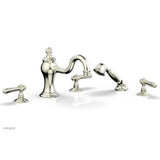 Phylrich - MARVELLE Deck Tub Set with Hand Shower - Lever Handles 162-49 - Satin Nickel