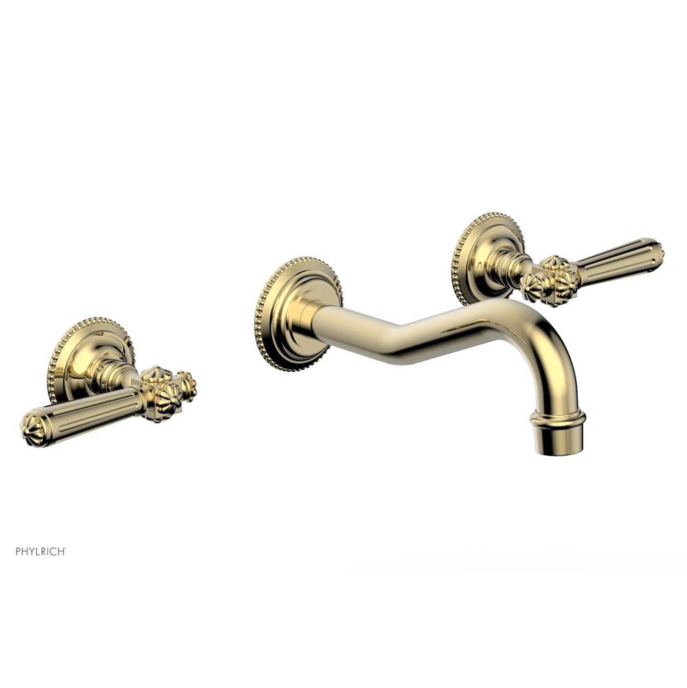 Phylrich - MARVELLE Wall Tub Set - Lever Handles 162-57 - Old English Brass