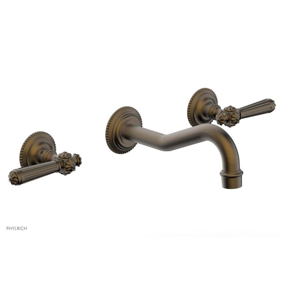 Phylrich - MARVELLE Wall Tub Set - Lever Handles 162-57 - Antique Brass