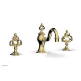 Phylrich - COURONNE Widespread Faucet Cross Handles 163-01 - Polished Brass Uncoated