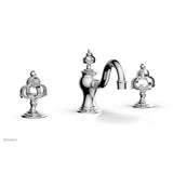 Phylrich - COURONNE Widespread Faucet Cross Handles 163-01 - Satin Brass