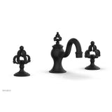 Phylrich - COURONNE Widespread Faucet Cross Handles 163-01 - Matte Black