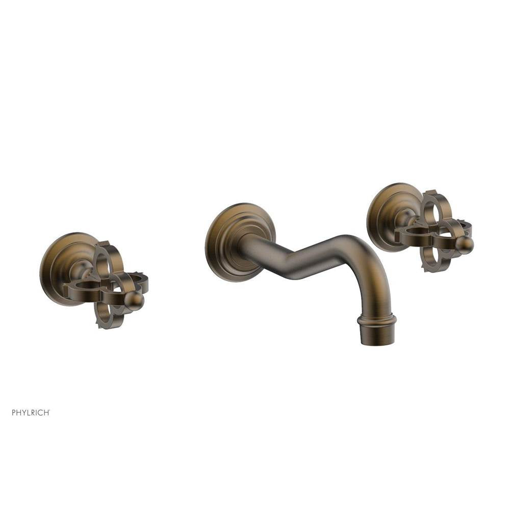 Phylrich - COURONNE Wall Lavatory Set 163-11 - Old English Brass