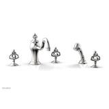 Phylrich - COURONNE Deck Tub Set with Hand Shower 163-48 - Satin chrome