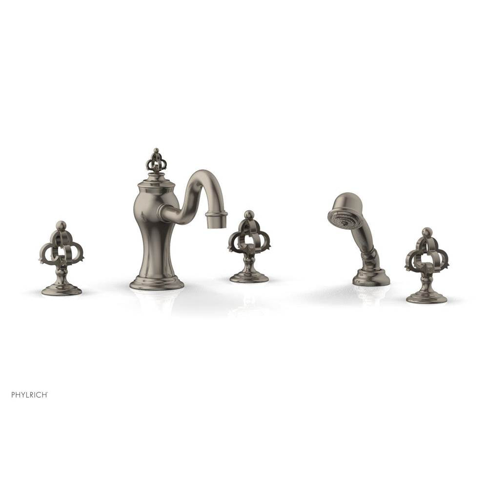 Phylrich - COURONNE Deck Tub Set with Hand Shower 163-48 - Pewter