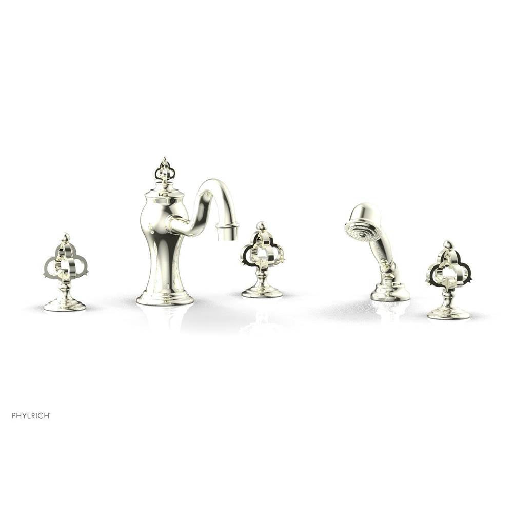 Phylrich - COURONNE Deck Tub Set with Hand Shower 163-48 - Burnished Nickel