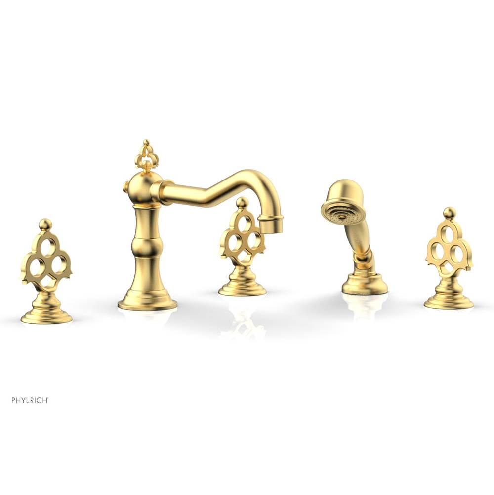 Phylrich - MAISON Deck Tub Set with Hand Shower 164-48 - Satin chrome