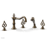 Phylrich - MAISON Deck Tub Set with Hand Shower 164-48 - Antique Brass