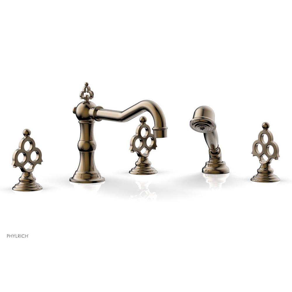 Phylrich - MAISON Deck Tub Set with Hand Shower 164-48 - Antique Bronze