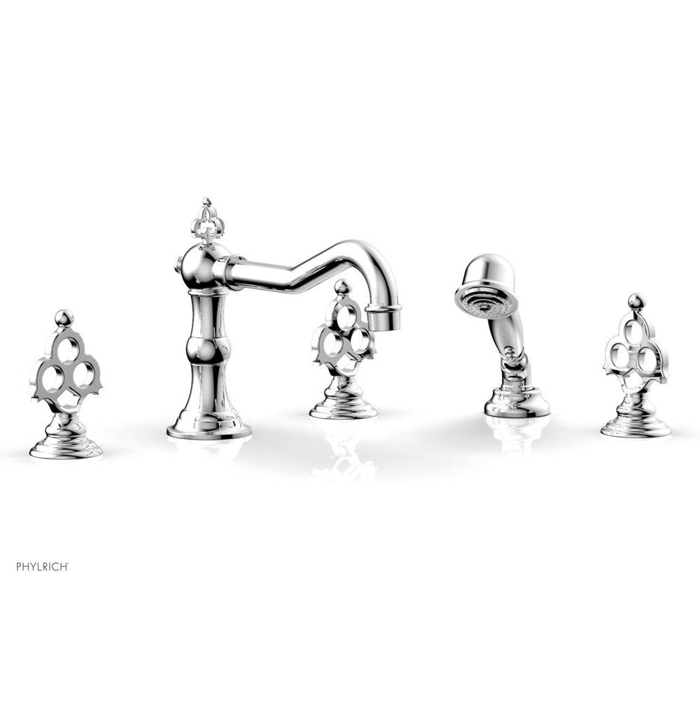 Phylrich - MAISON Deck Tub Set with Hand Shower 164-48 - Satin Brass