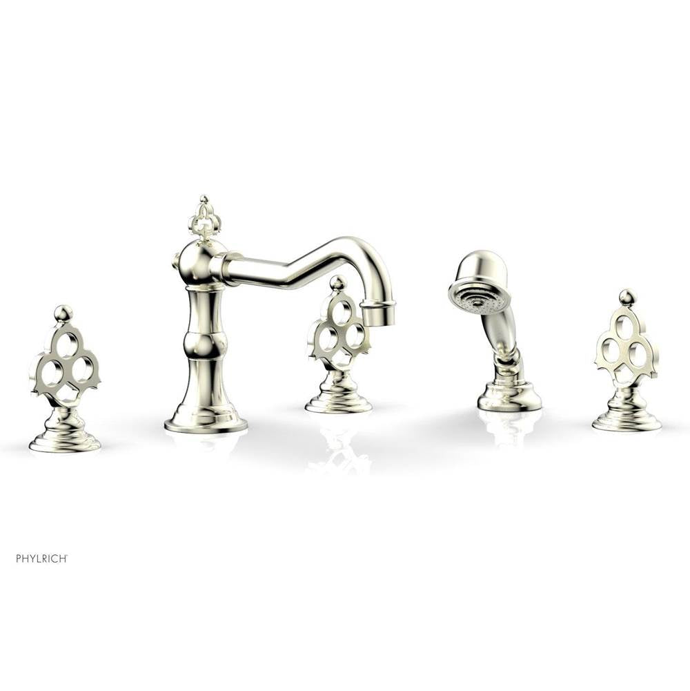 Phylrich - MAISON Deck Tub Set with Hand Shower 164-48 - Polished Brass