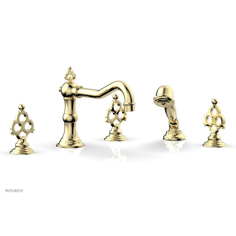 Phylrich - MAISON Deck Tub Set with Hand Shower 164-48 - French Brass