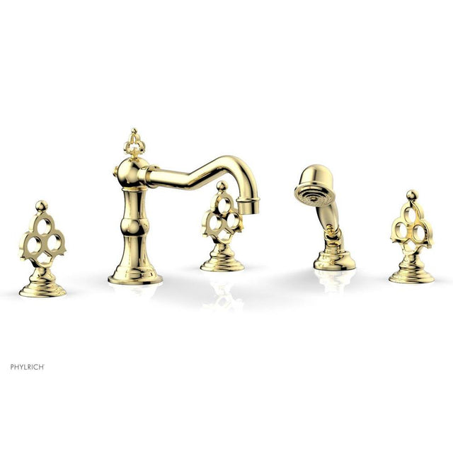 Phylrich - MAISON Deck Tub Set with Hand Shower 164-48 - French Brass