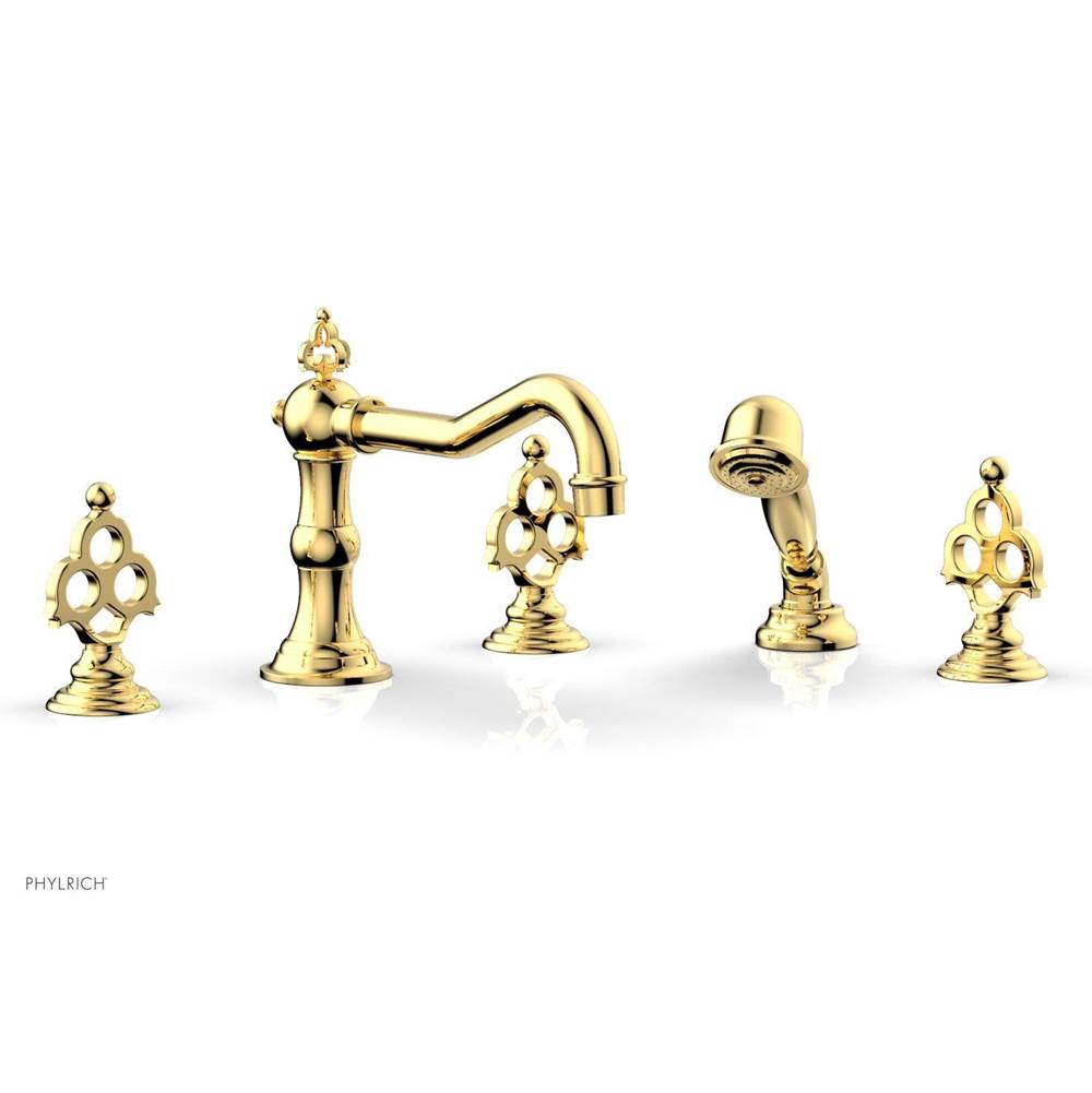 Phylrich - MAISON Deck Tub Set with Hand Shower 164-48 - Satin Gold
