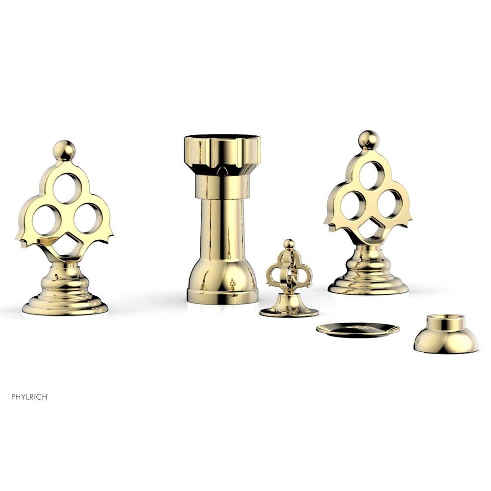 Phylrich - MAISON Four Hole Bidet Set 164-60 - Polished Brass Uncoated