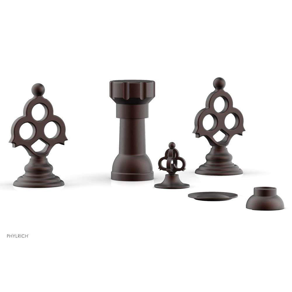 Phylrich - Four Hole Bidet Set - Weathered Copper