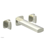 Phylrich - Wall Lav Faucet Radi, Blade Handles - Satin Nickel
