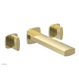 Phylrich - Wall Lav Faucet Radi, Blade Handles - Polished Brass