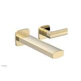 Phylrich - Wall Lav Single Radi, Lever  Handle - Polished Brass Uncoated