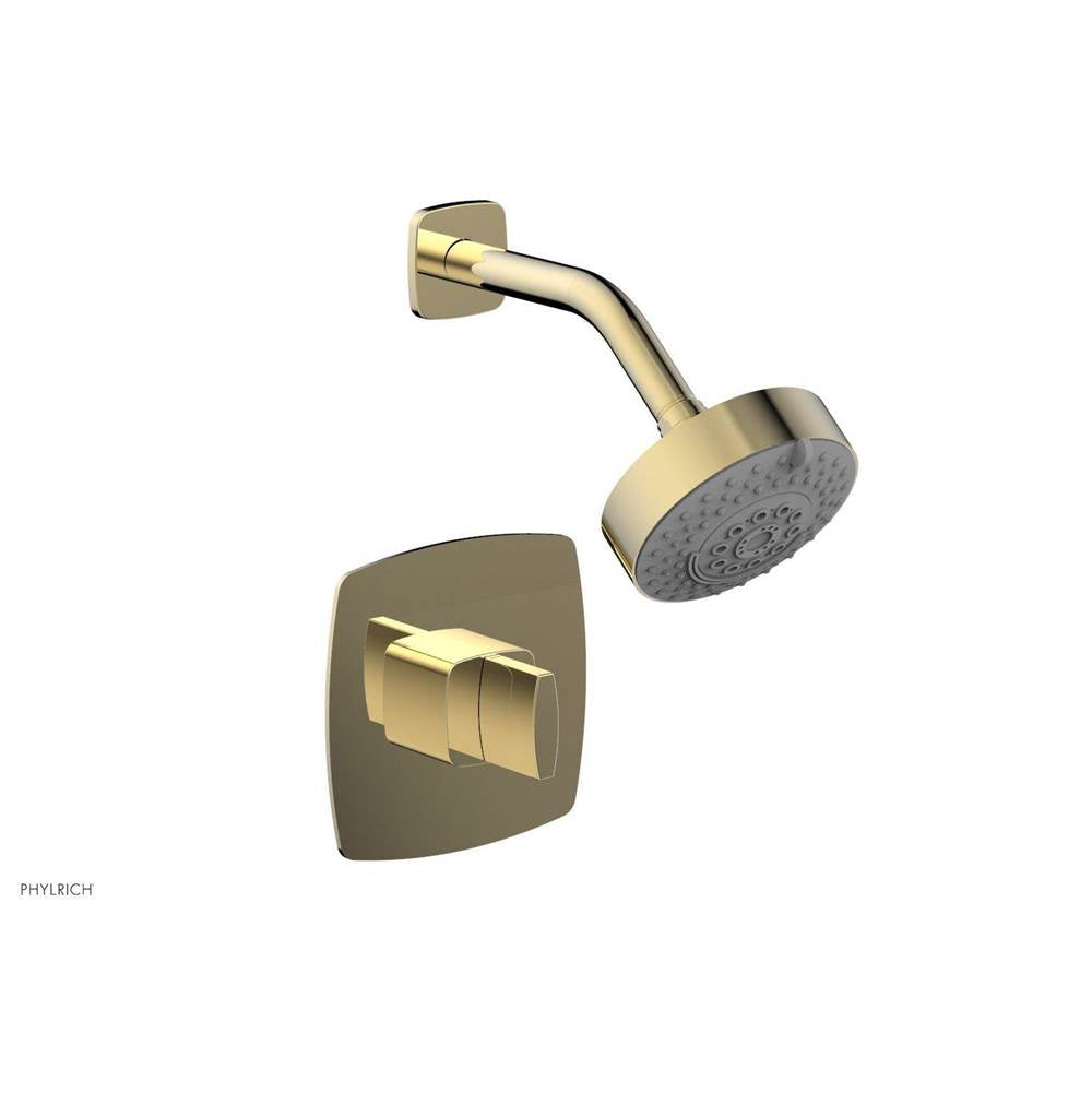 Phylrich - Pb Shwr Kit Radi, Blade Handle - Polished Brass Uncoated